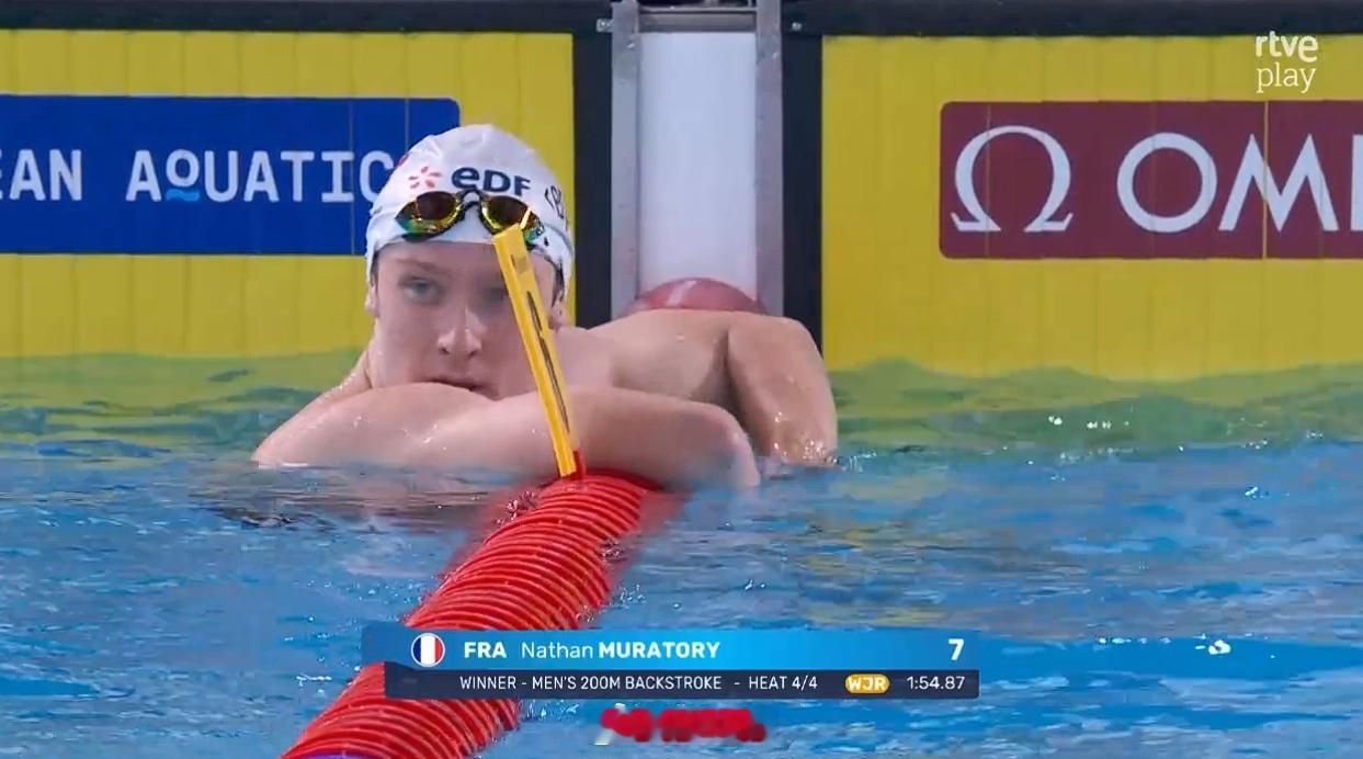 欧洲游泳锦标赛 🇫🇷 Nathan Muratory 1:54.87 WJR