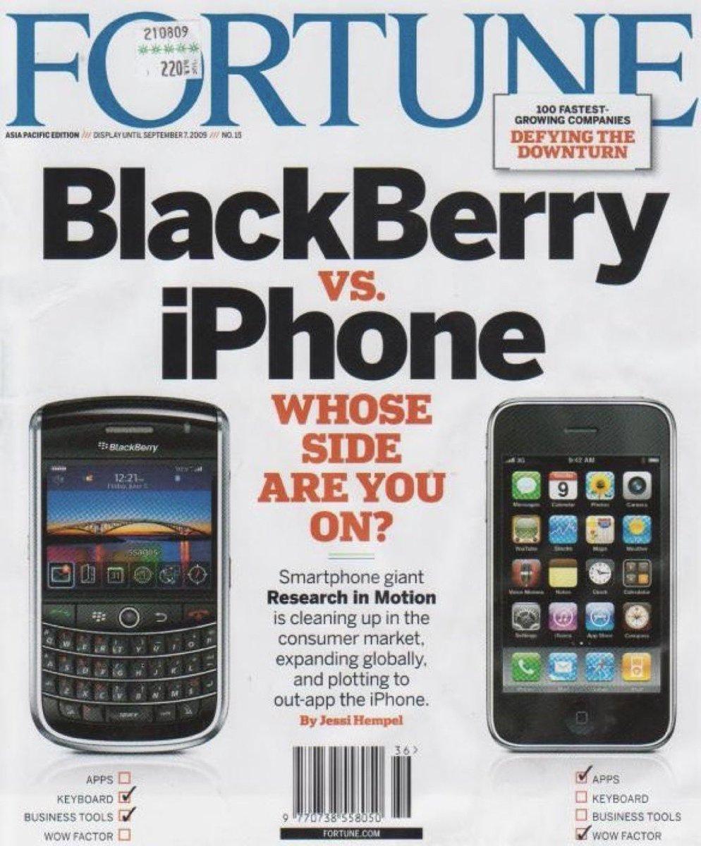 16年逆转：苹果市值飙至4万亿美元，黑莓跌至30亿美元
数据显示，2025年苹果