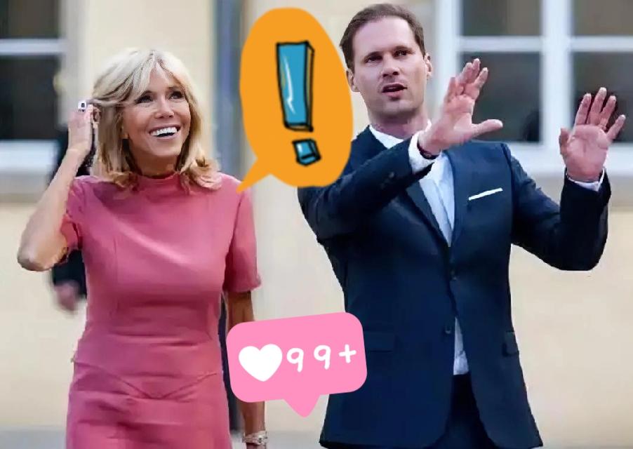 马克龙访华期间，72岁的妻子布丽吉特因法式穿搭与从容气场引发关注。

她曾是马克