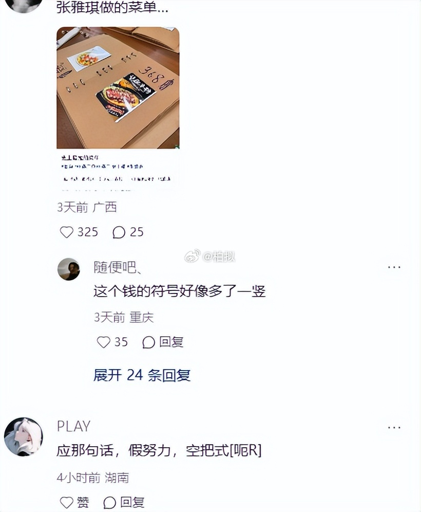 《中餐厅》张雅琪被抵制风波加剧！品牌方删视频、疑似新节目叫停