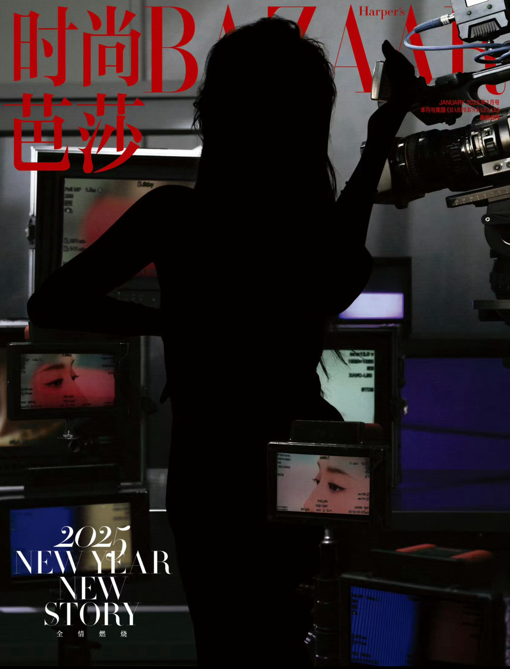 刘亦菲2025芭莎一月刊预告“NEW YEAR NEW STORY”  嗯，请问