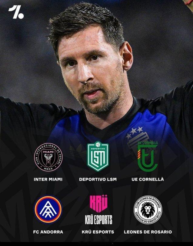 梅西正在慢慢投资足球俱乐部。梅西