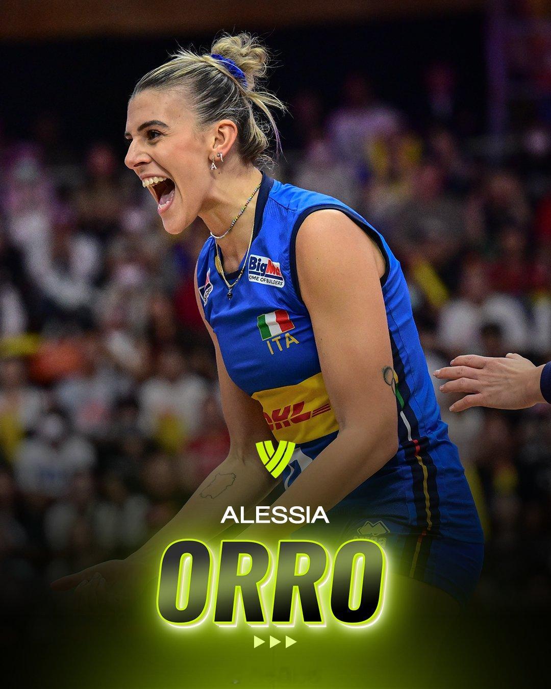 【 2024世界十佳女排运动员  之——第九名：奥罗（Alessia Orro）