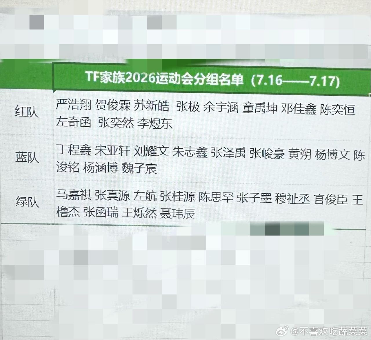 tg 之前那个运动会分组是假的 有消息时团也会去