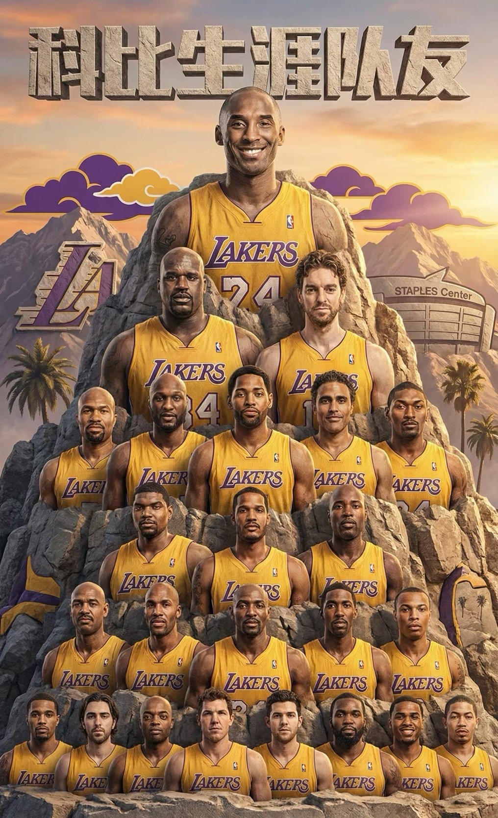 科比生涯队友总统山，你最喜欢谁？科比KobeBryant湖人国度