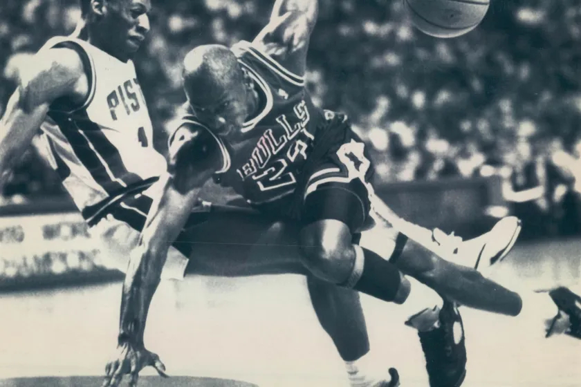 Michael Jordan & Dennis Rodman in the 19