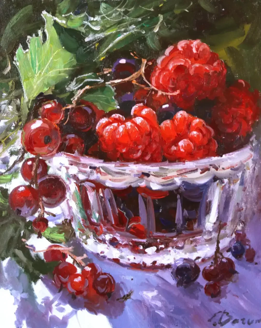 油画写生｜红树莓🍒