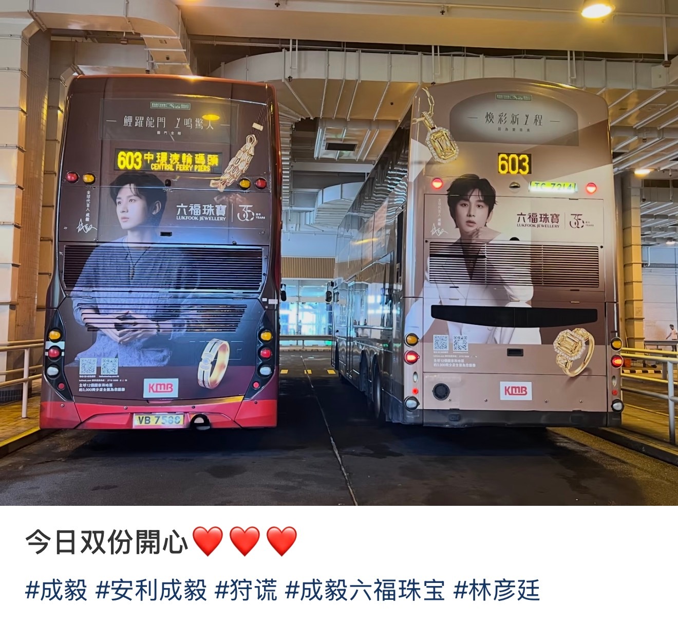 我一想到林彦廷是在香港拍，然后香港又到处能看到成毅广告，这就真的很爽了