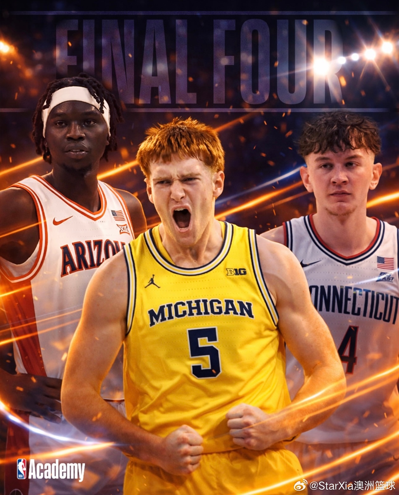 NBA国际学院毕业生新西兰的奥斯卡古德曼和澳大利亚的杰卡布弗菲将在NCAA总决赛