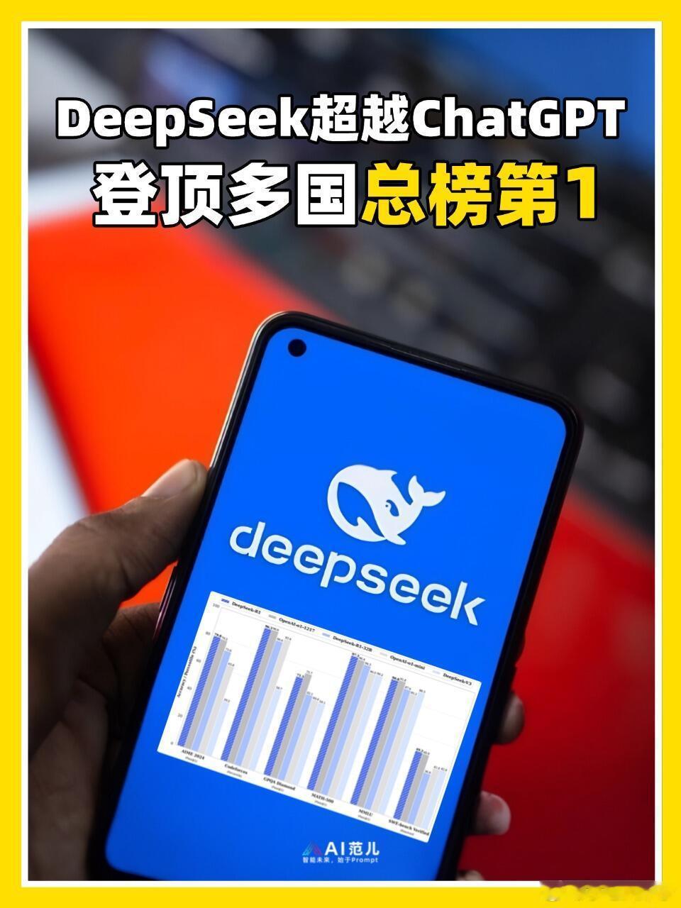 DeepSeek 突发！DeepSeek登顶多国榜首！Deepseek发布仅一周