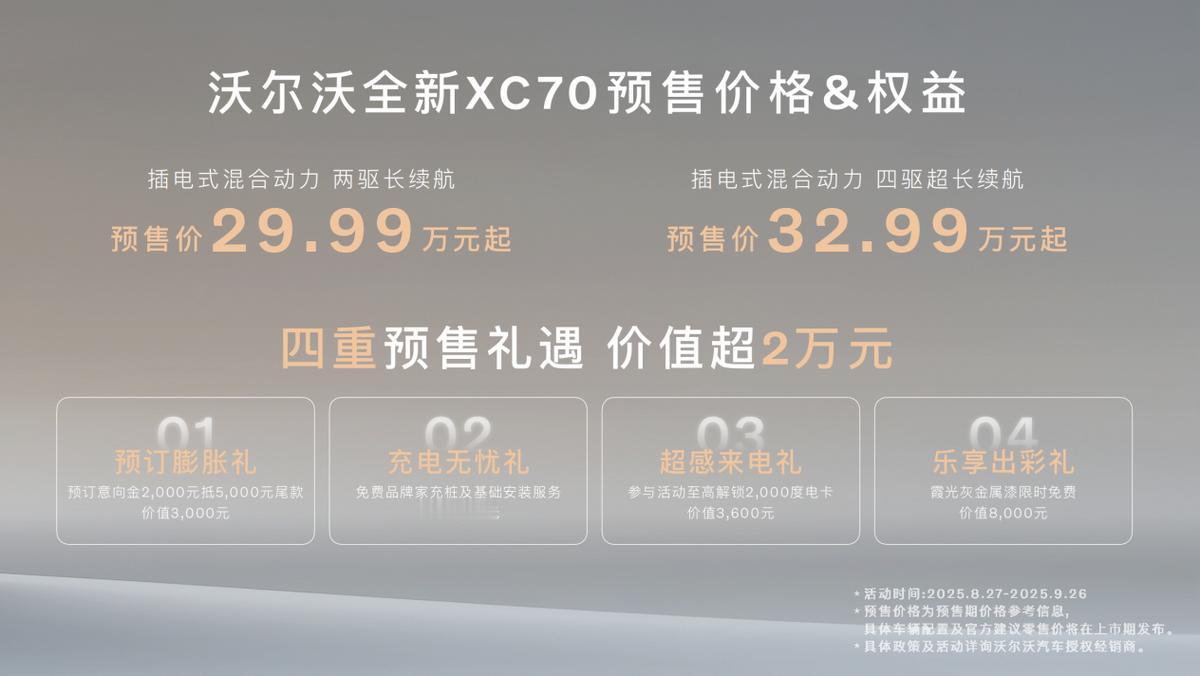 豪华品牌，也能玩转新势力的智能优势区？
8月27日，沃尔沃全新XC70于成都全球