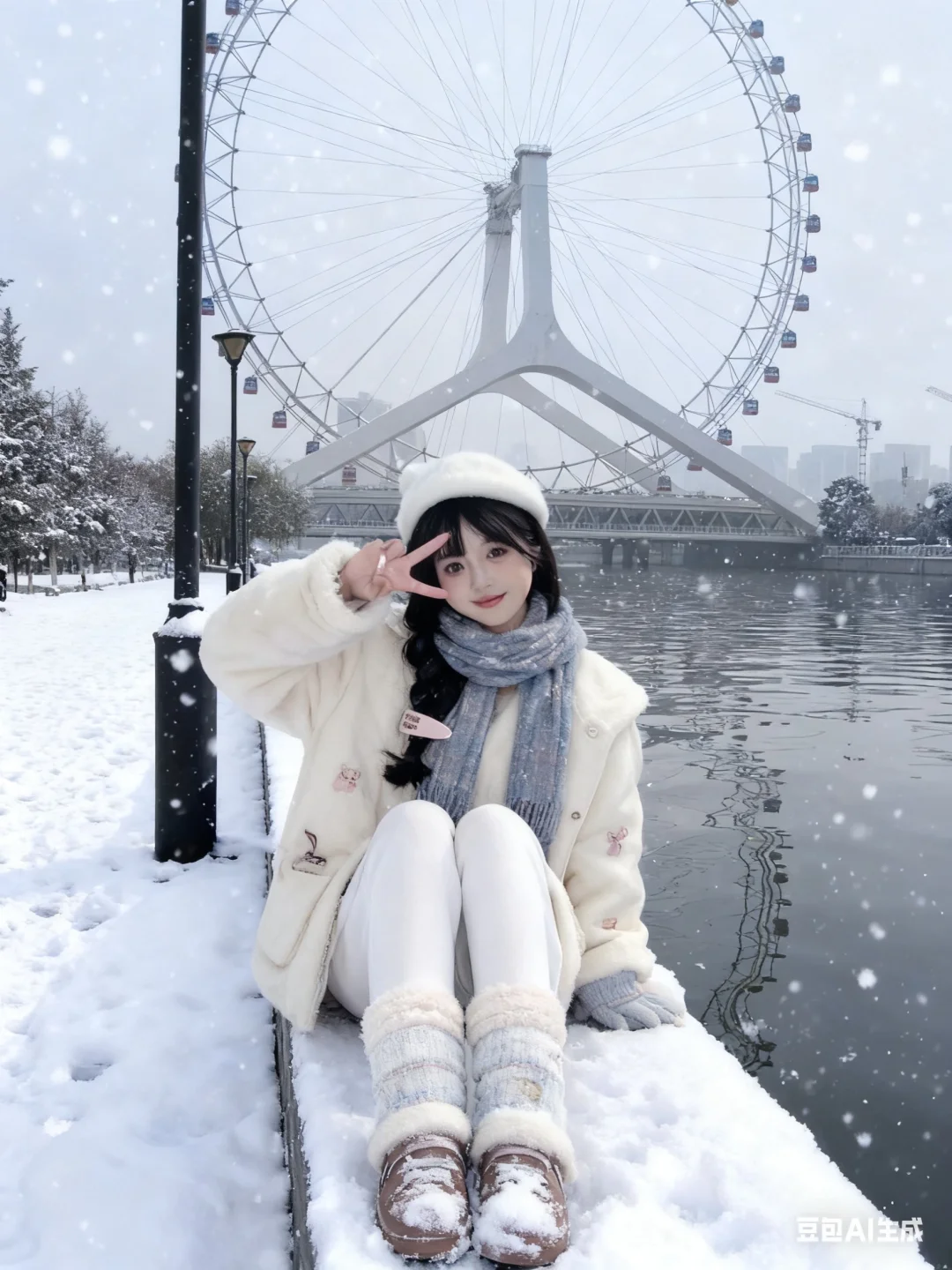 感谢豆包.ᐟ.ᐟ让我零成本拥有雪景照❄️