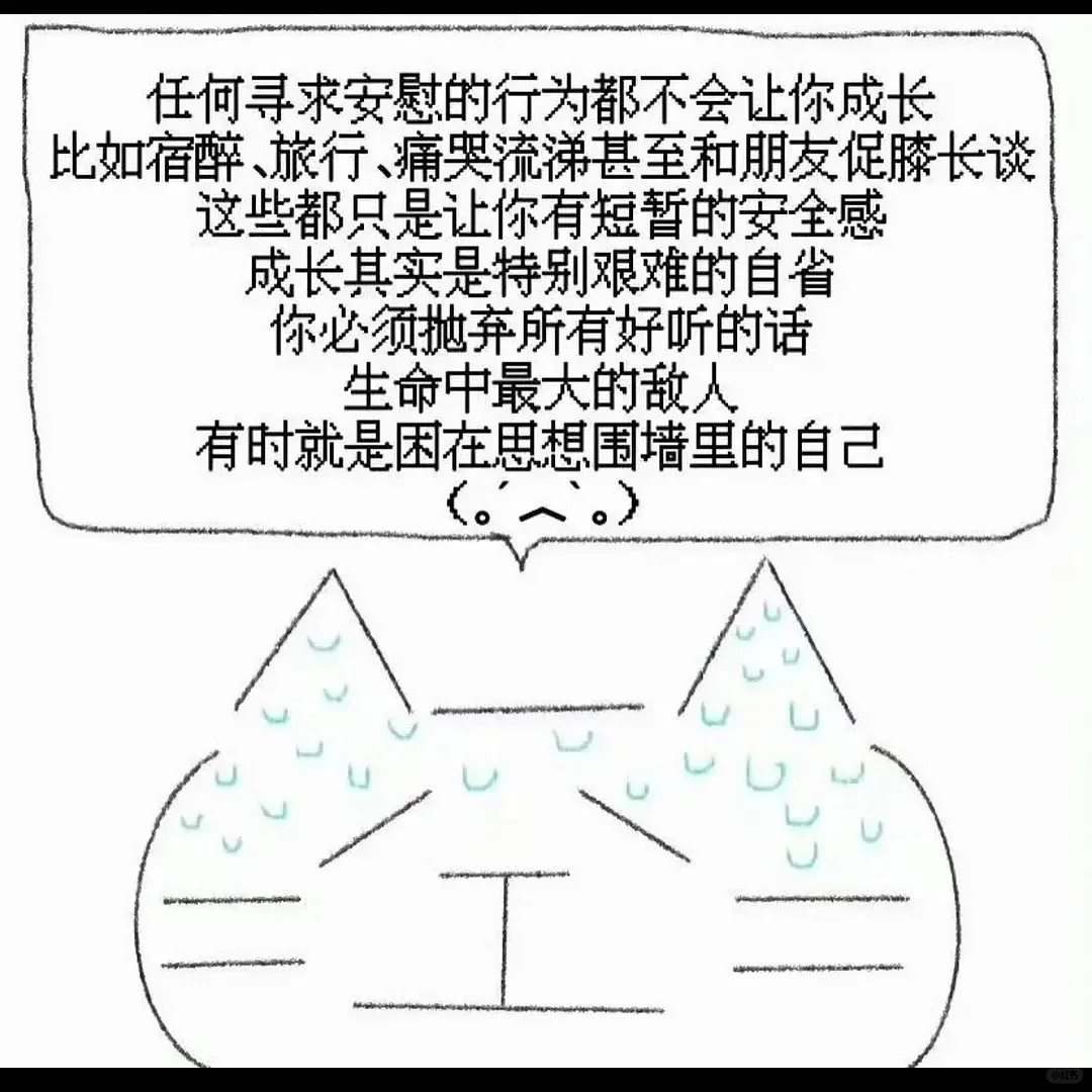 成长其实是特别艰难的自省