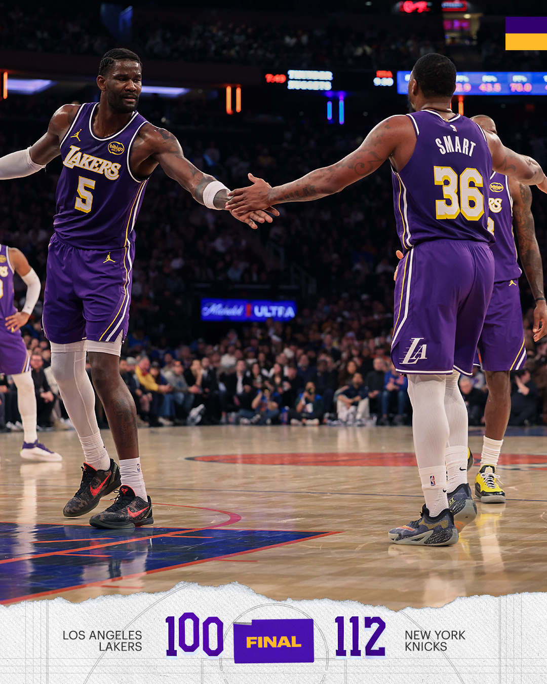 东契奇30分15篮板8助攻，独木难支！湖人国度LakeShow湖人vs尼克斯