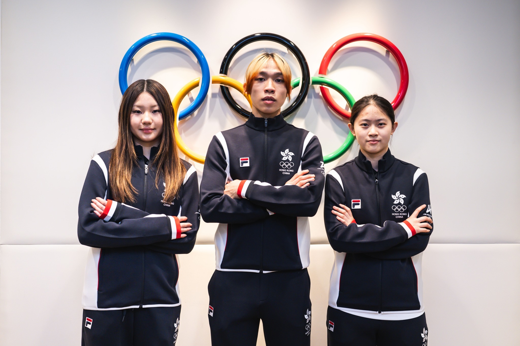 港队的米兰冬奥会授旗仪式，他们每次队服都好好看嗷 