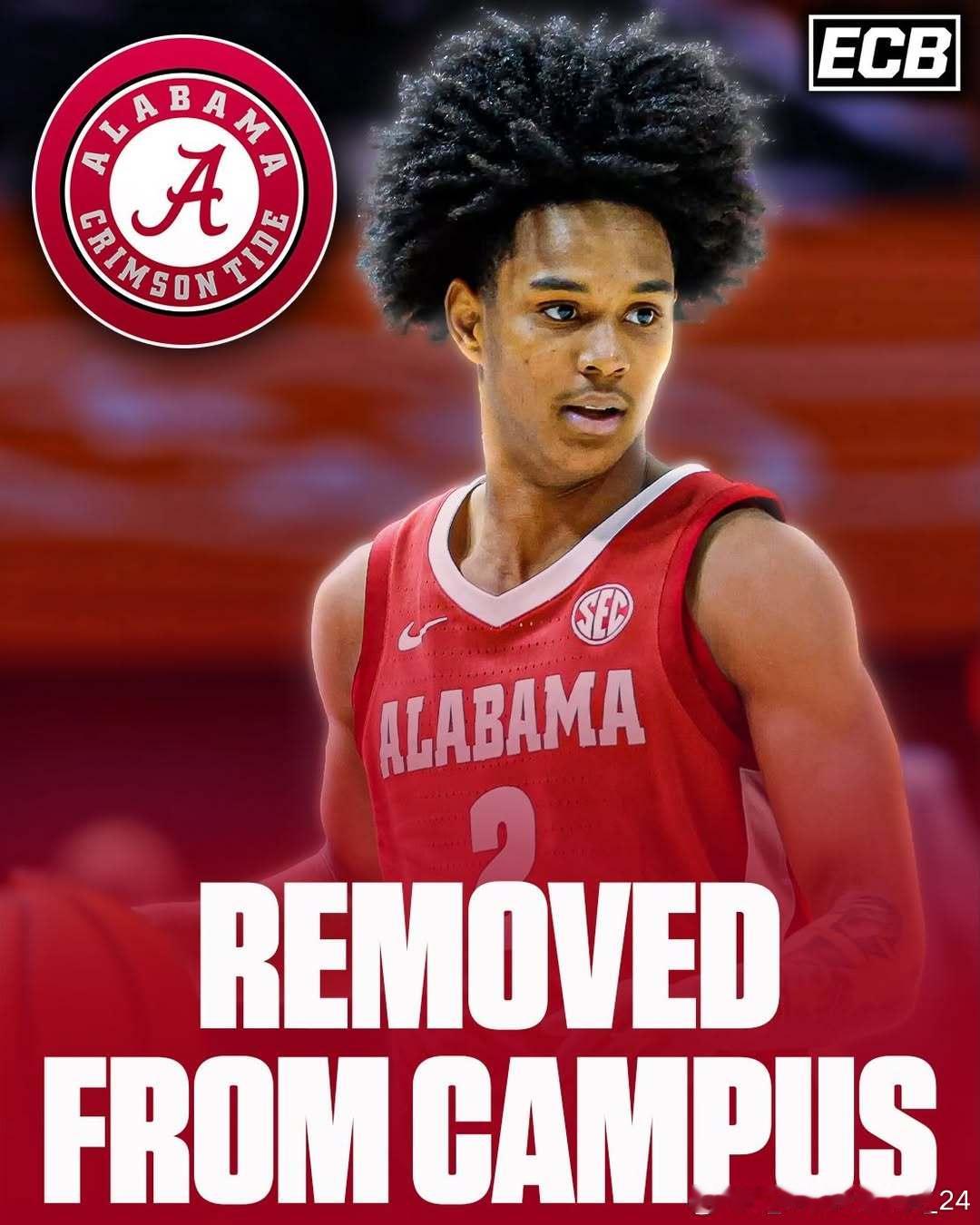 今日早些时候，阿拉巴马大学后卫艾登·霍洛威(Aden Holloway)因一级持