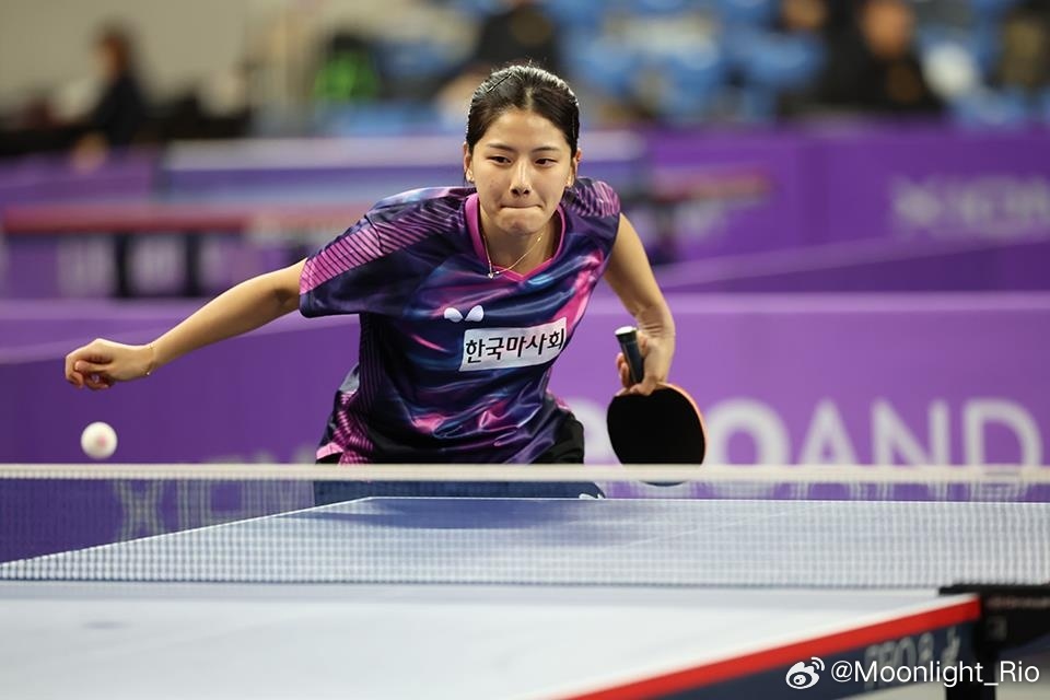 【韩媒】职业乒乓球联赛卫冕冠军张禹珍击败赵大成，晋级八强男单16强战3-0完胜…