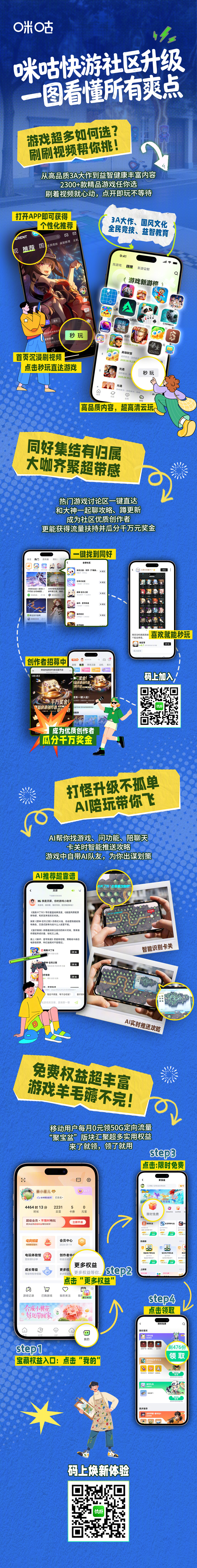 #咪咕快游版更啦##咪咕快游版本焕新# 咪咕快游社区全新版本重磅焕新，为你带来更