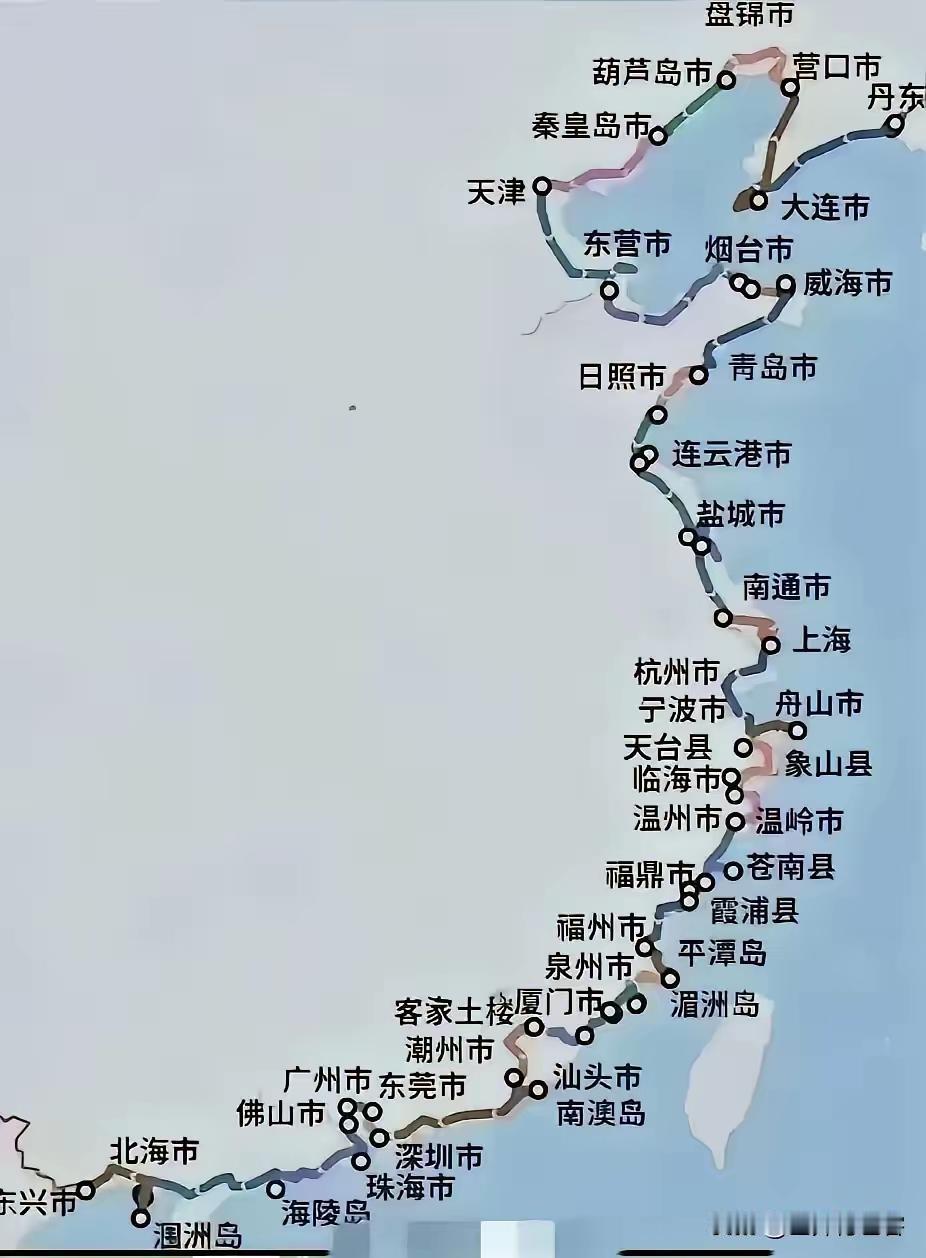 我国海岸线的沿海城市，有哪些受日本核电站的影响比较大、哪些又影响比较小呢？
从位