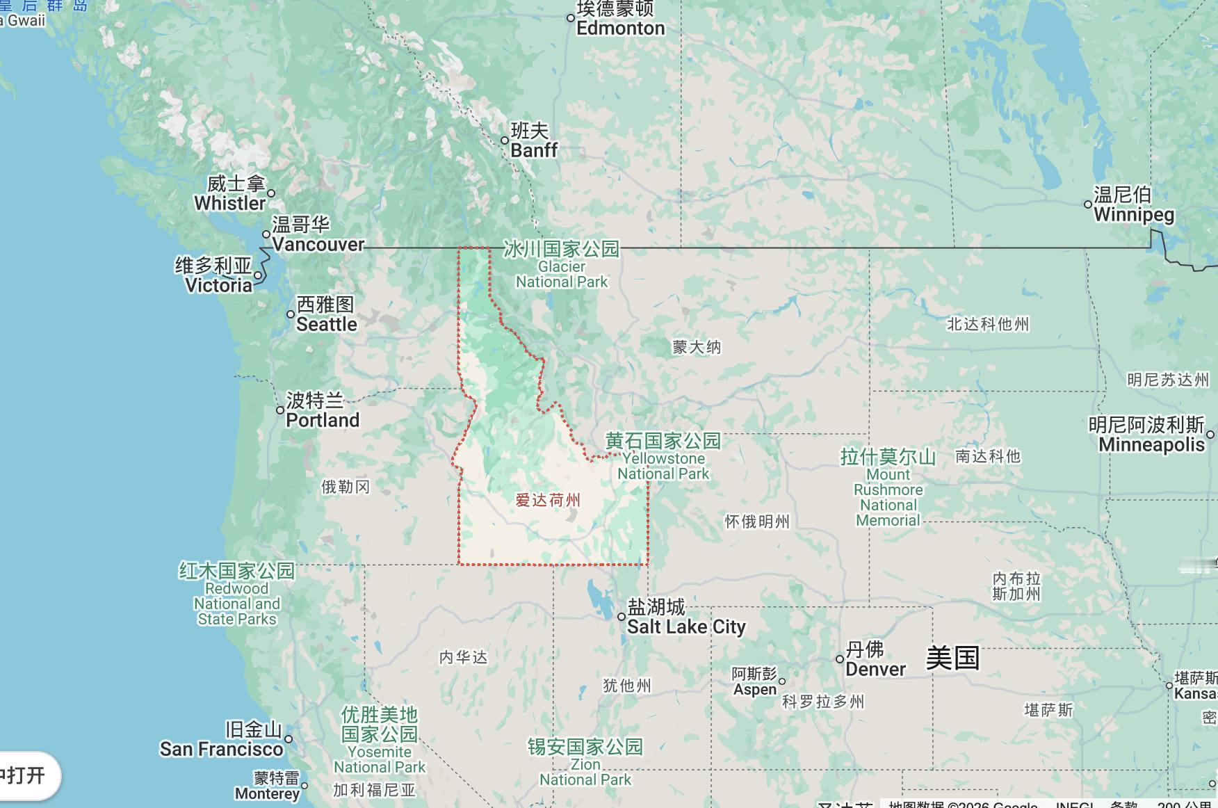 关于爱达荷州我实在想不出什么。比怀俄明州的印象还要淡。二战时有一艘战列舰叫“爱达