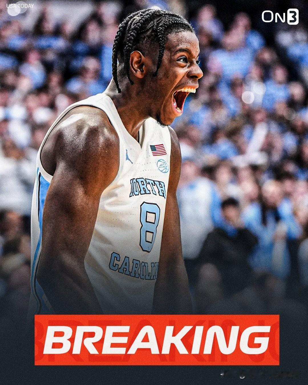 北卡新人前锋Caleb Wilson由于左手骨折将无限期缺席比赛，评估过程仍在进