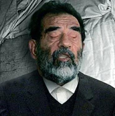 2006年，萨达姆死亡后，留下的一张罕见遗容，照片中的他看上去非常苍老，由于长时