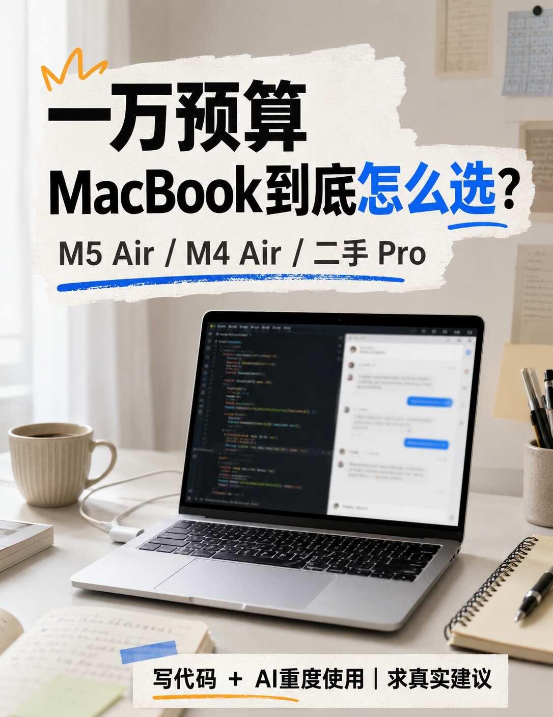 AI重度用户求助！MacBook Air到底买哪款
M5 MacBook Air