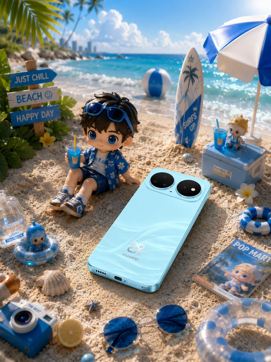 蓝粉流光，一起冲向盛夏