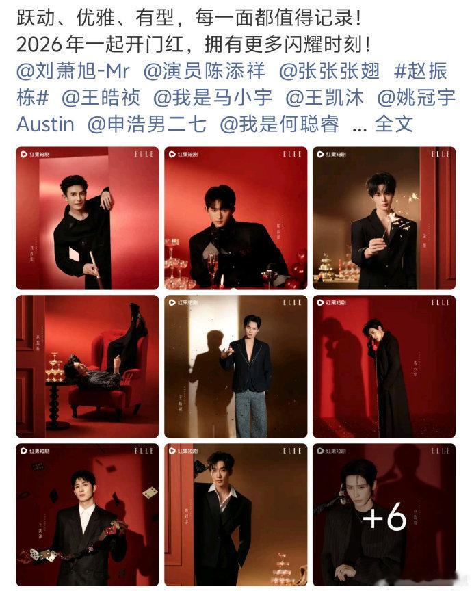 刘萧旭陈添祥张翅ELLE大片郭宇欣王小亿岳雨婷余茵ELLE大片男生俊朗女生优雅，