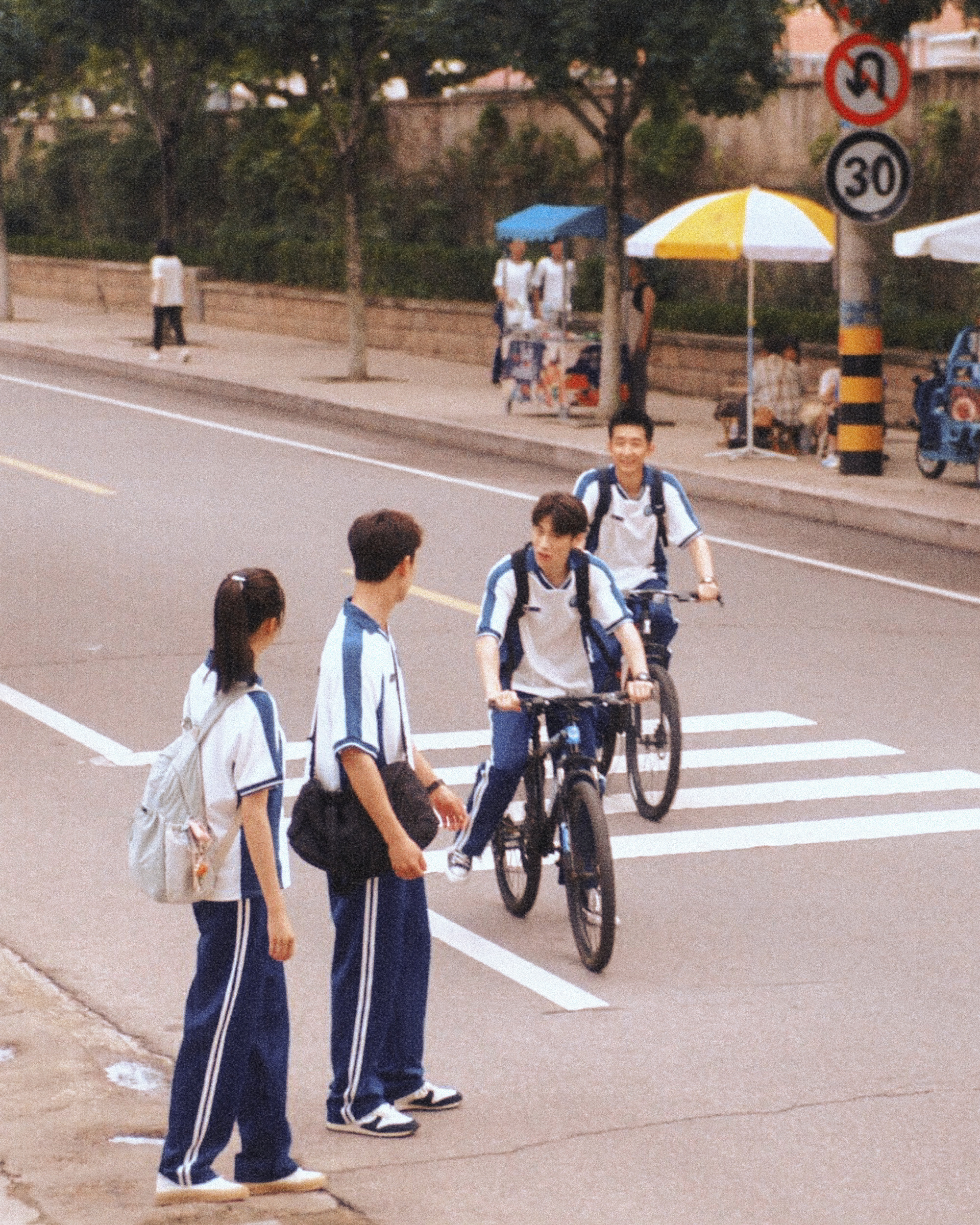 -定晴信武 🏫穿着校服一起上学真好电视剧耀眼｜晴也× 邢武