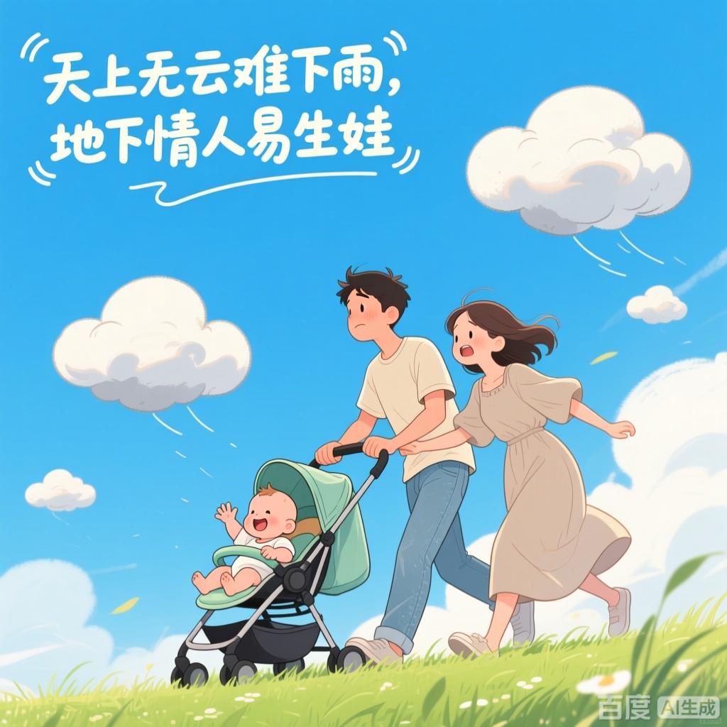 天上无云难下雨，地下情人易生娃