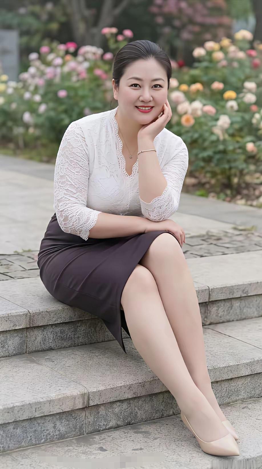面带微笑型的美女，贤妻良母