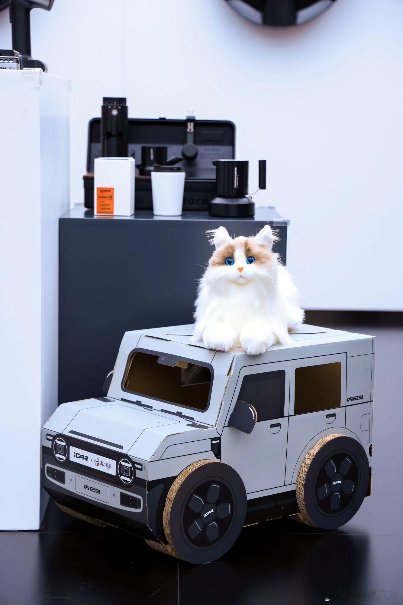 股东们～每周抽奖开始喽抽 iCAR 成都车展车模同款 机能猫窝 5个[doge]