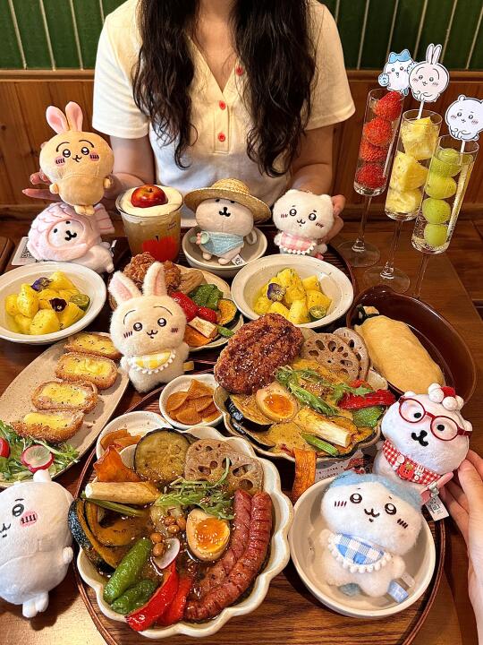 卧卧卧成都首家！！chiikawa主题汤咖喱！！
