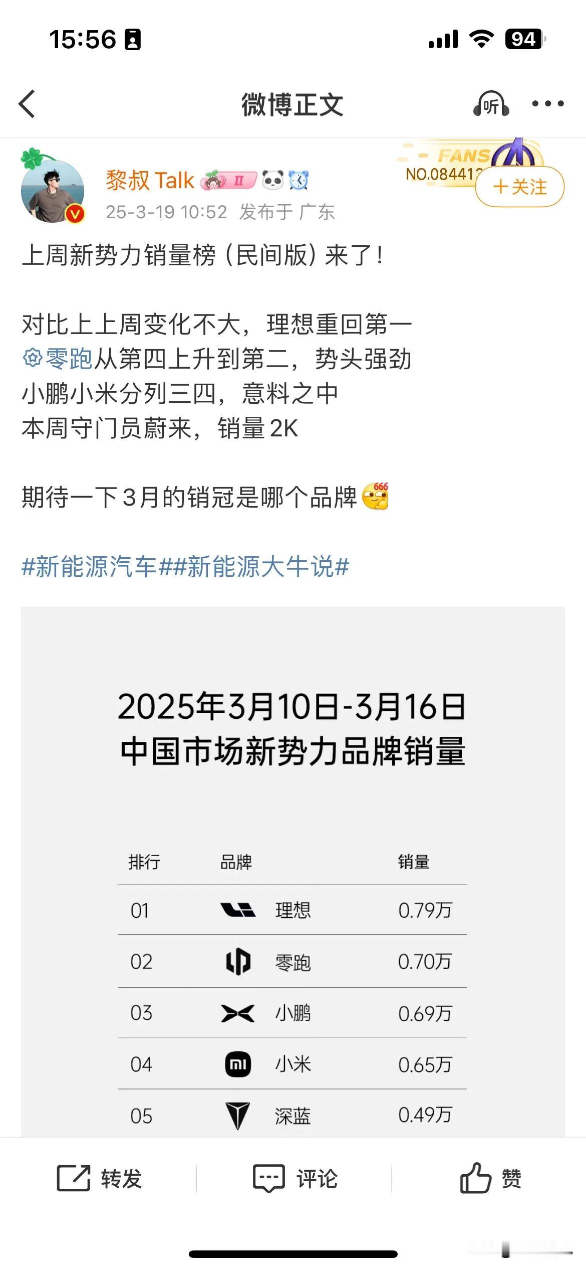 最新一期的周销量榜单来了，谁是黑马？

就在今天上午，看到有不少媒体都在转发最新