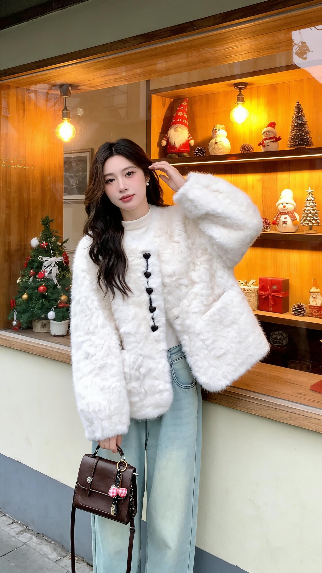 好看的衣服不分年龄冬季出游穿搭思路穿搭这块我很听劝给这个冬天来点多巴胺穿搭美女感