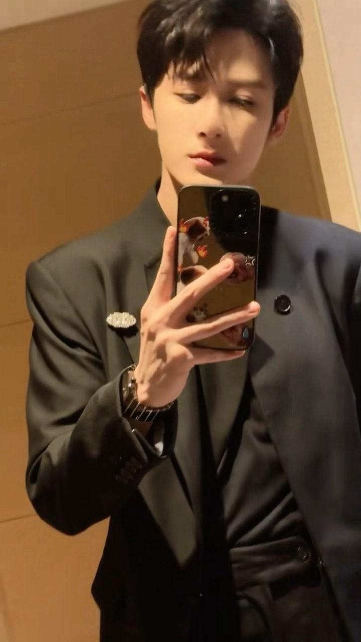 对镜自拍和自拍各一张 