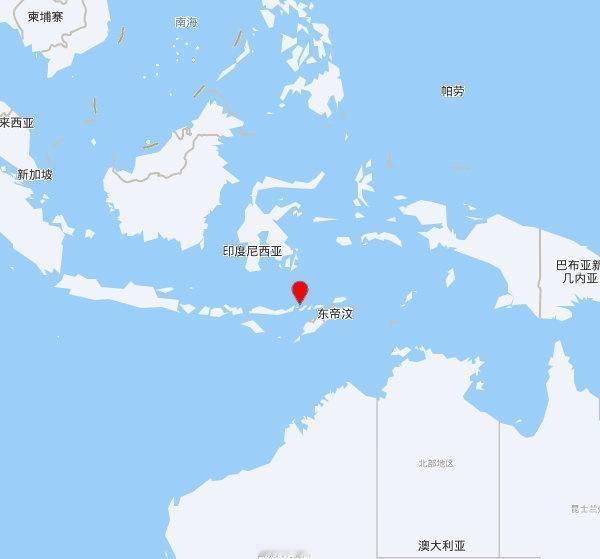 【欧洲地中海地震中心】发布，2025-10-16 02:48:14 在 班达海（