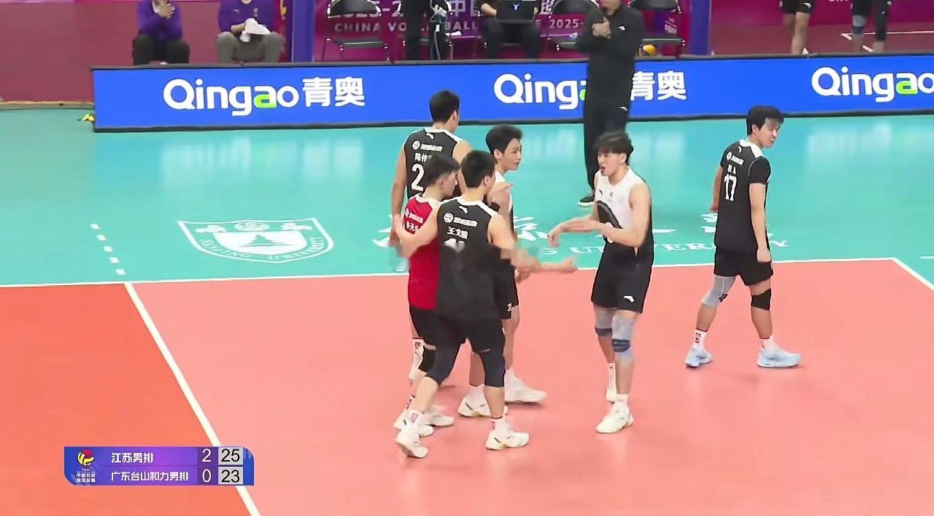 2025-2026中国男排超级联赛季后赛D组第19轮，江苏男排3-0（25-17