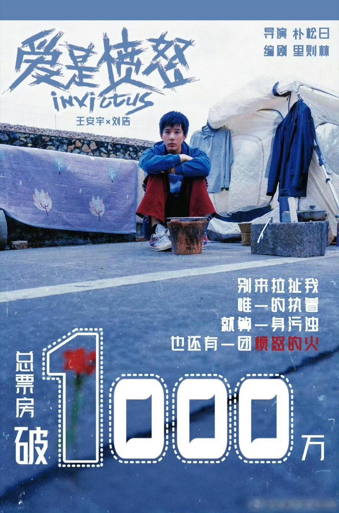 王安宇电影爱是愤怒今日上映票房已破1000万