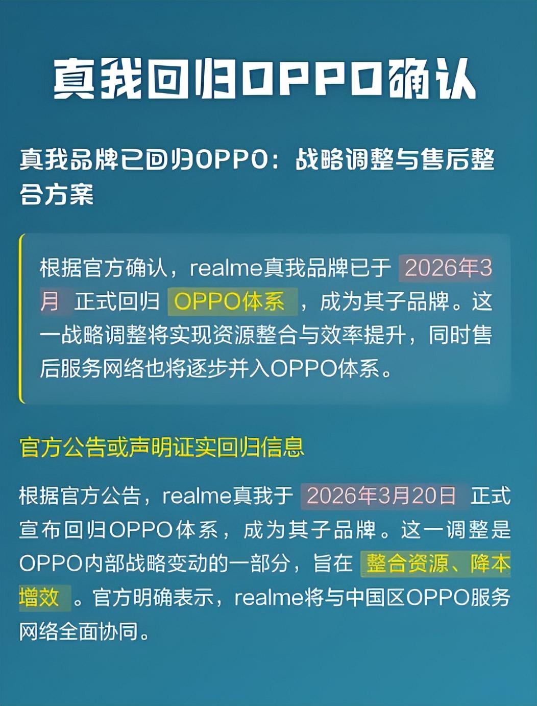 真我回归OPPO，是抱大腿还是玩套路？
2026年1月真我正式回归OPPO体系，