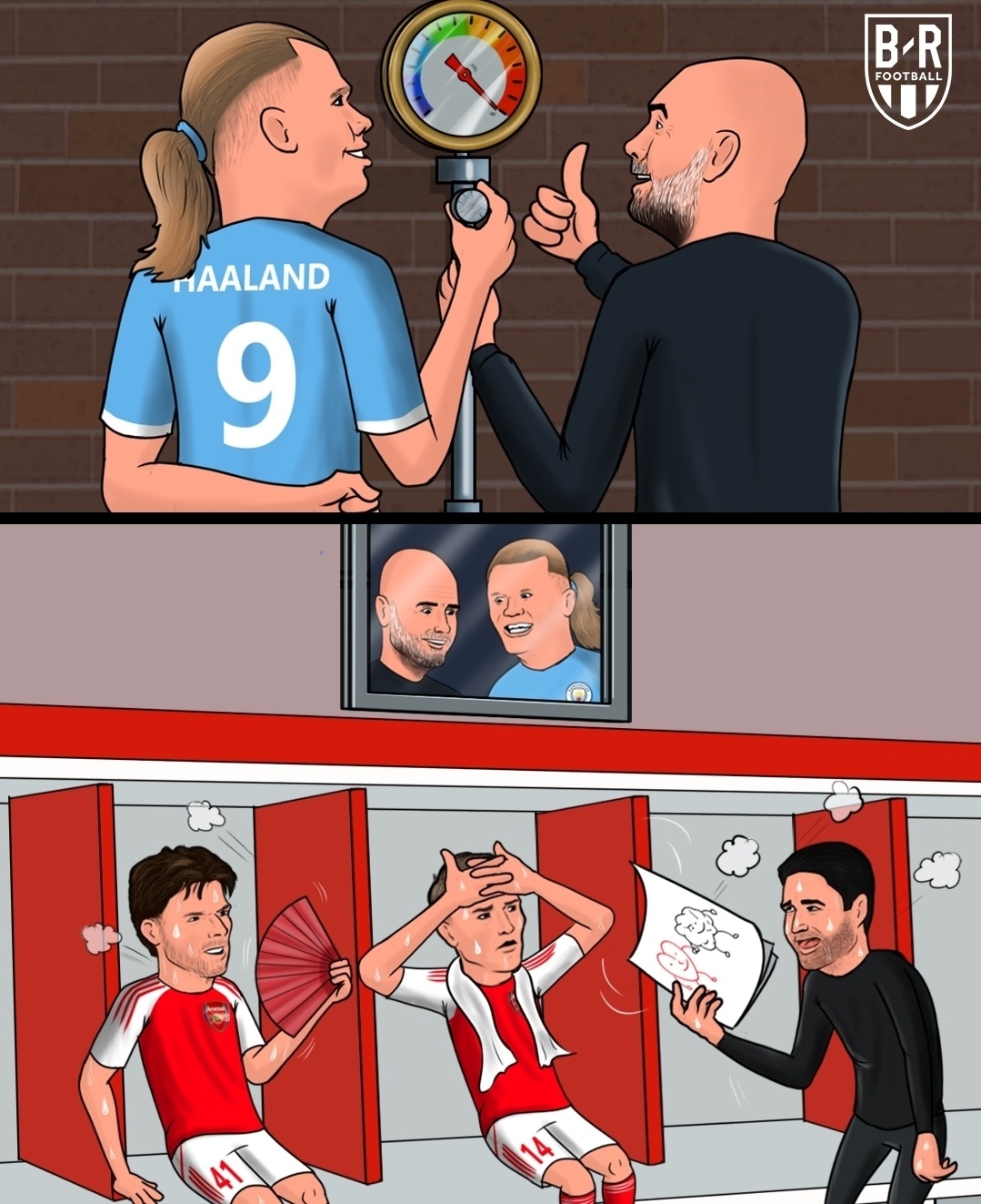 曼城3-0击败切尔西，并凭借一场未赛的比赛，将与阿森纳的积分差距缩小至6分。压力