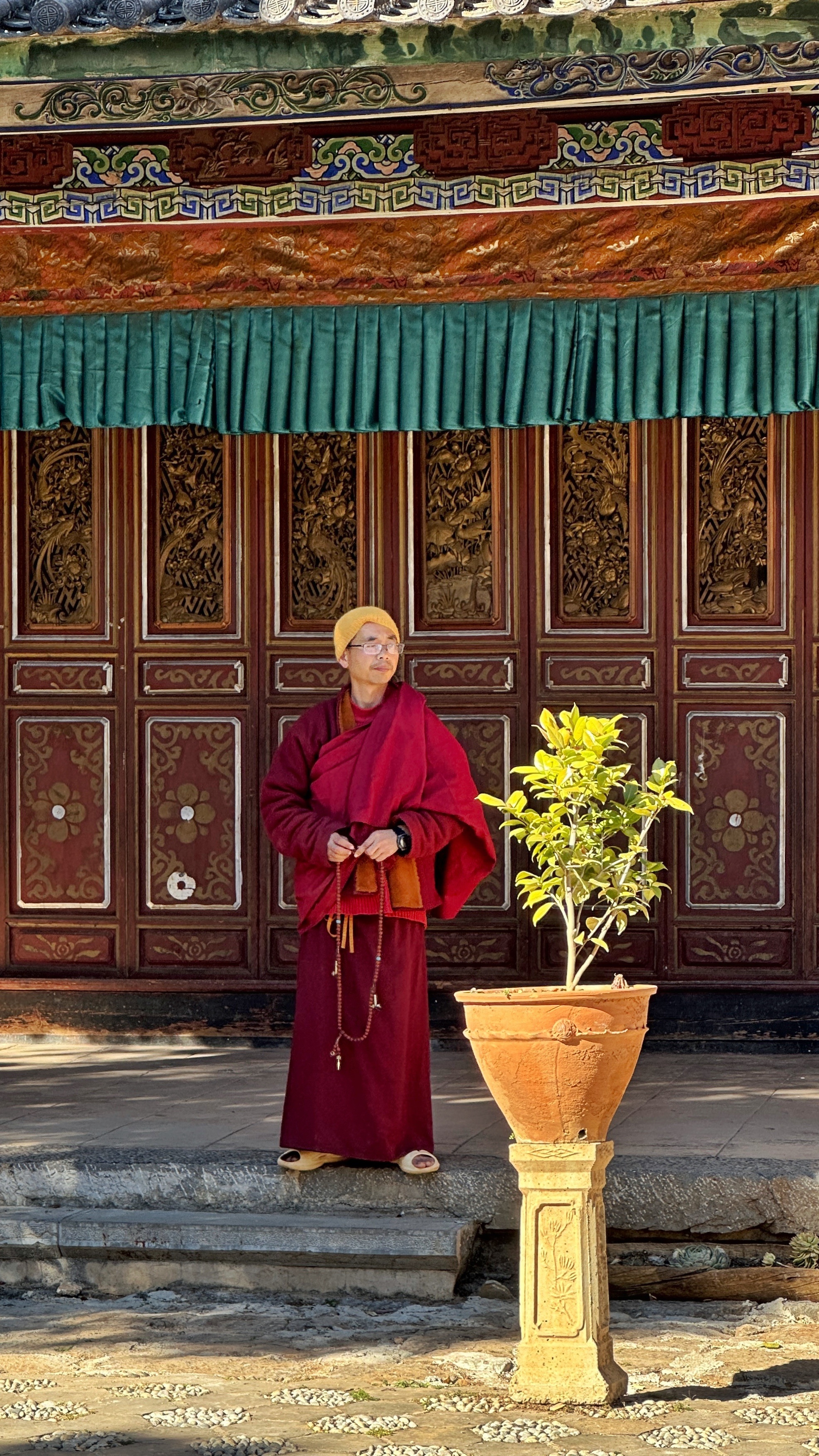 #丽江[超话]# 丽江这个冬天不收门票的宝藏打卡地 指云寺肯定是当之无愧的 半天