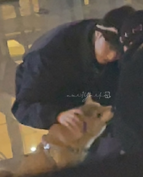 捞捞这个拿着冰美式还摸摸小狗的帅哥 