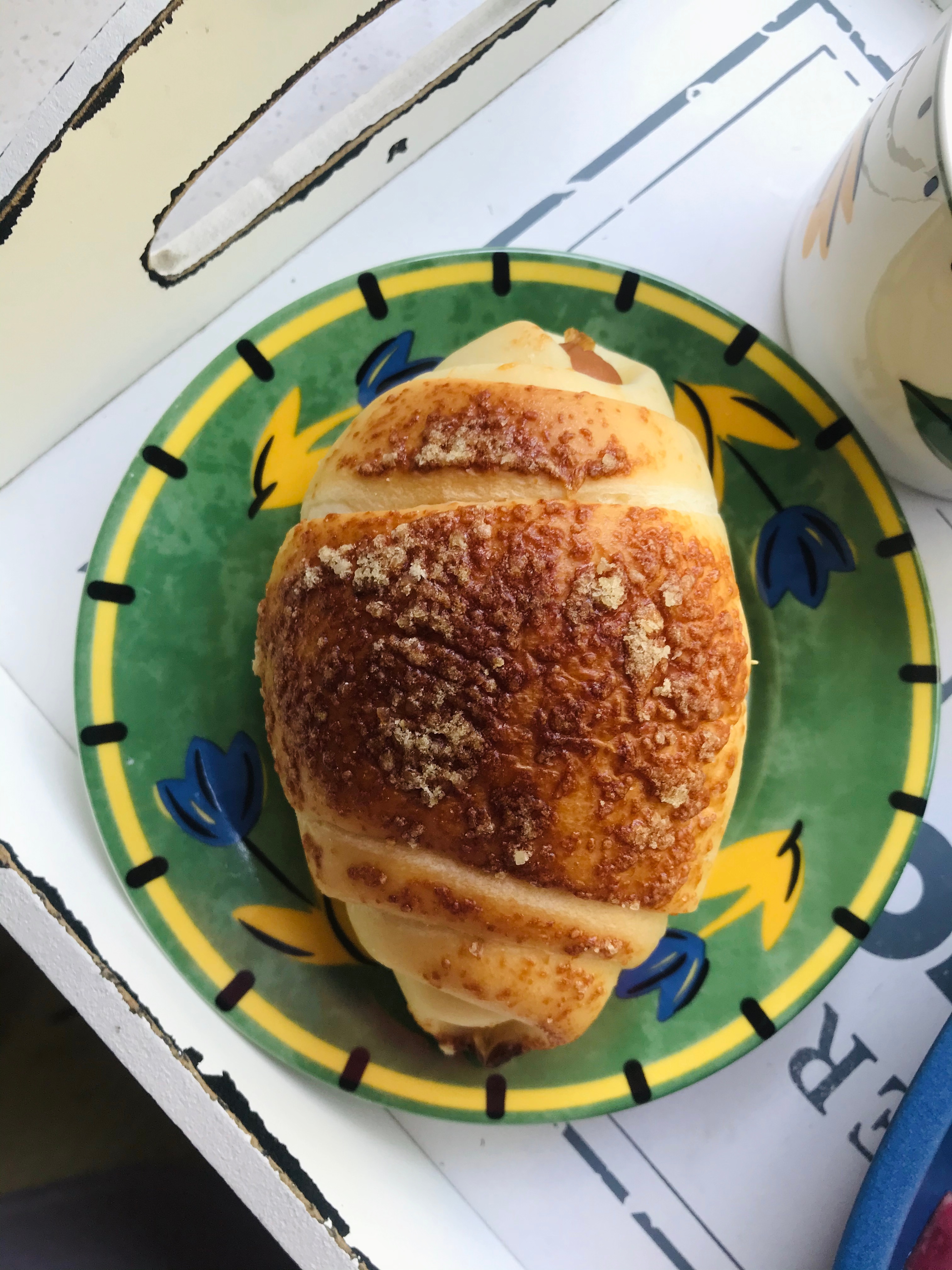 天天晒早餐早餐365天早餐不重样一日一食一记 2026.7.2啃脆肠盐卷子～！昨