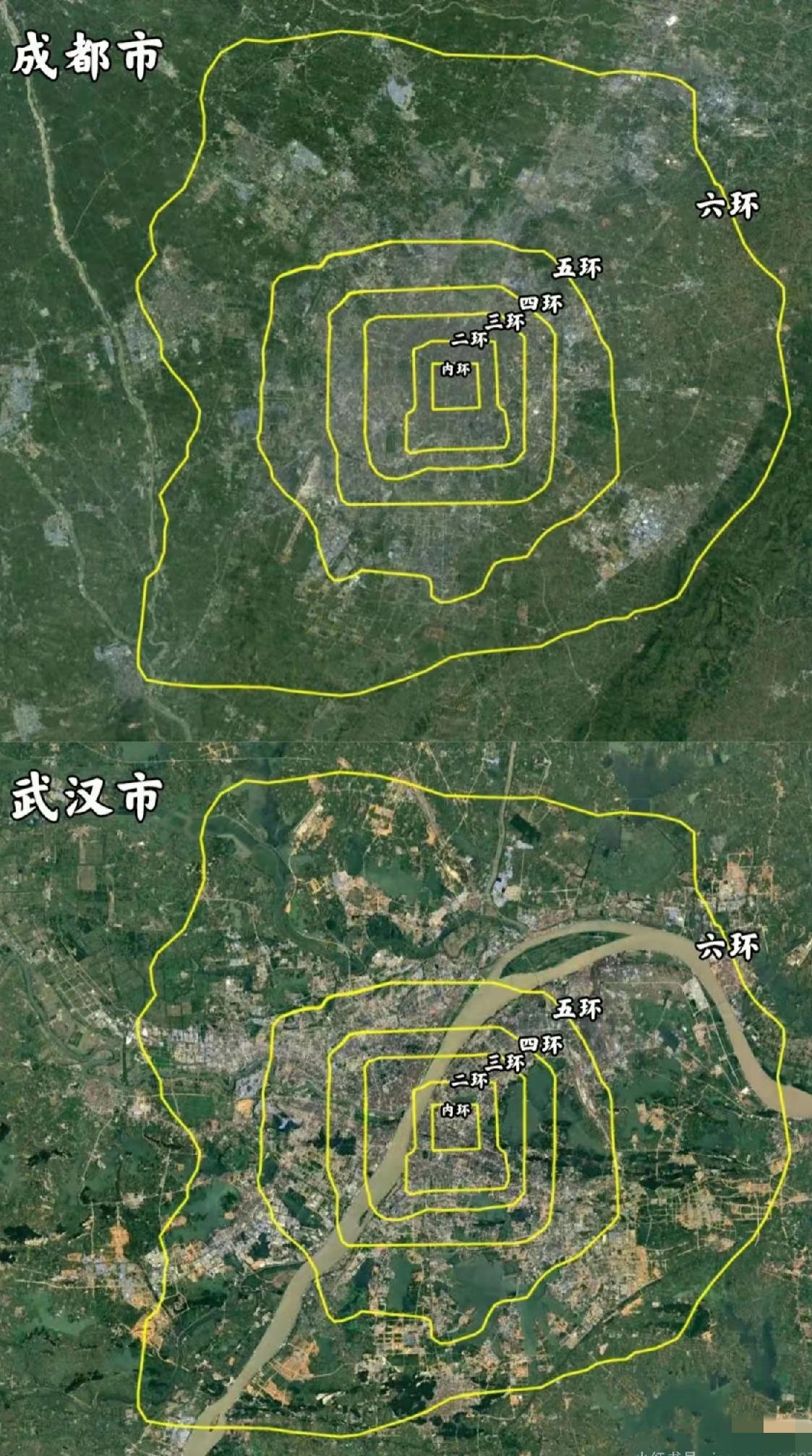 成都和武汉六环内，哪个城市更宜居呢？[送心]
