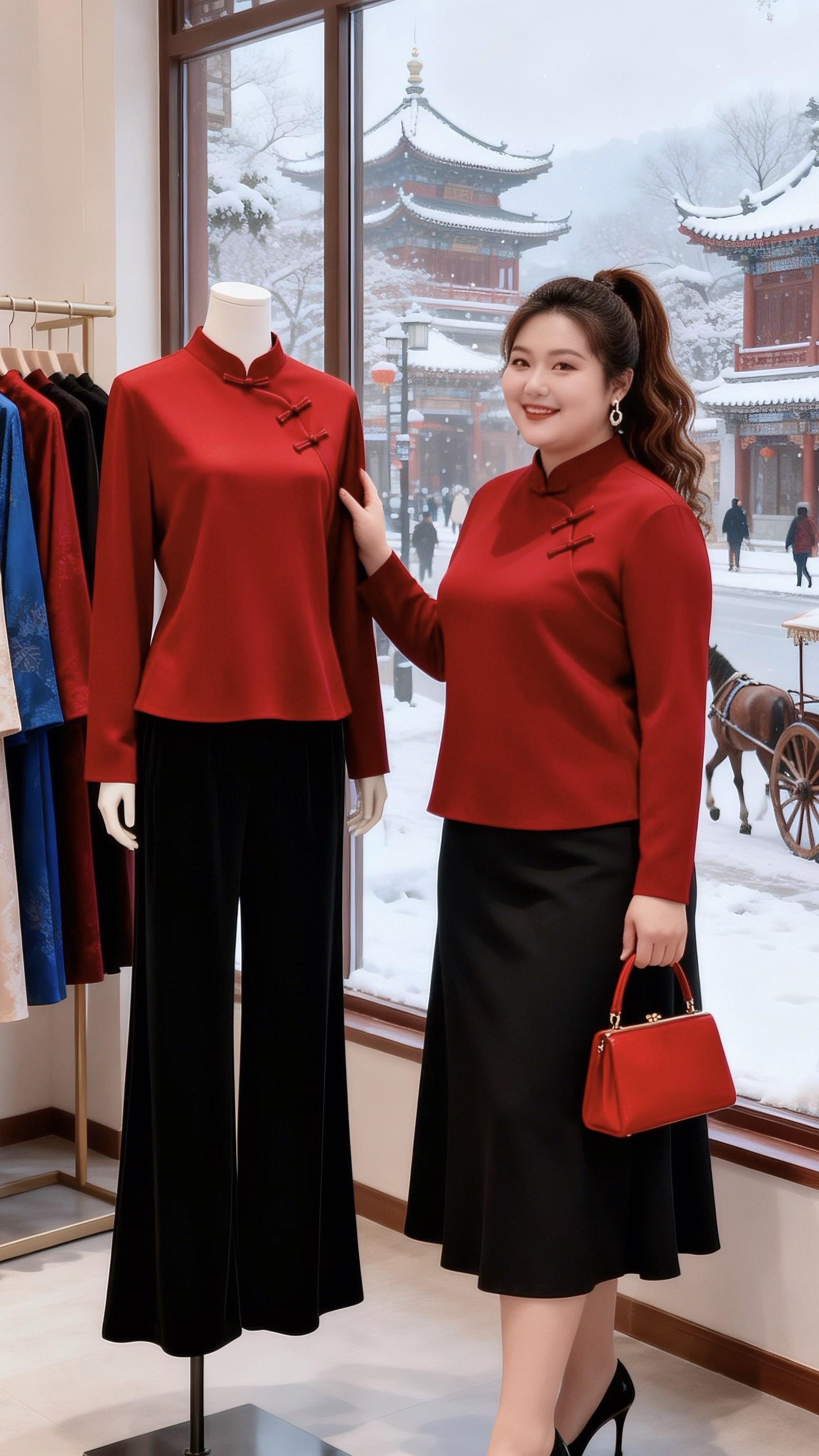 新年好运红我先穿上了红色毛衣漂亮内搭让我赢在了穿搭起跑线我的圣诞新衣测...