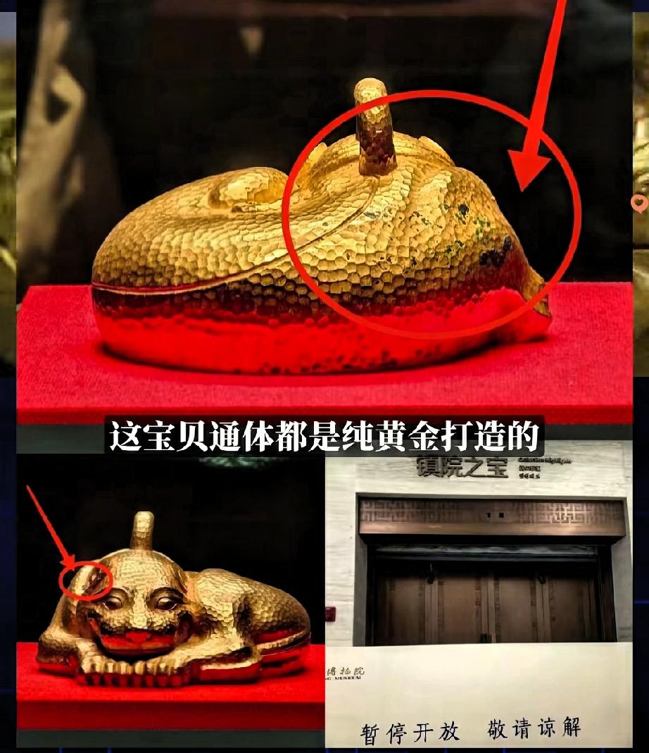 40亿金坨子在博物馆掉色？
别光笑，这暴露的问题比掉色还严重！
 
都说真金不怕