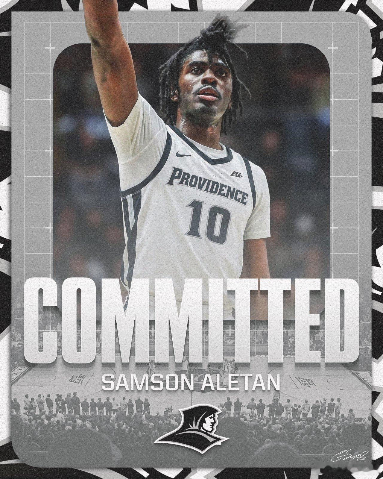 ncaa转学市场 择校Samson Aletan（耶鲁） ➡️ 普罗维登斯维拉 