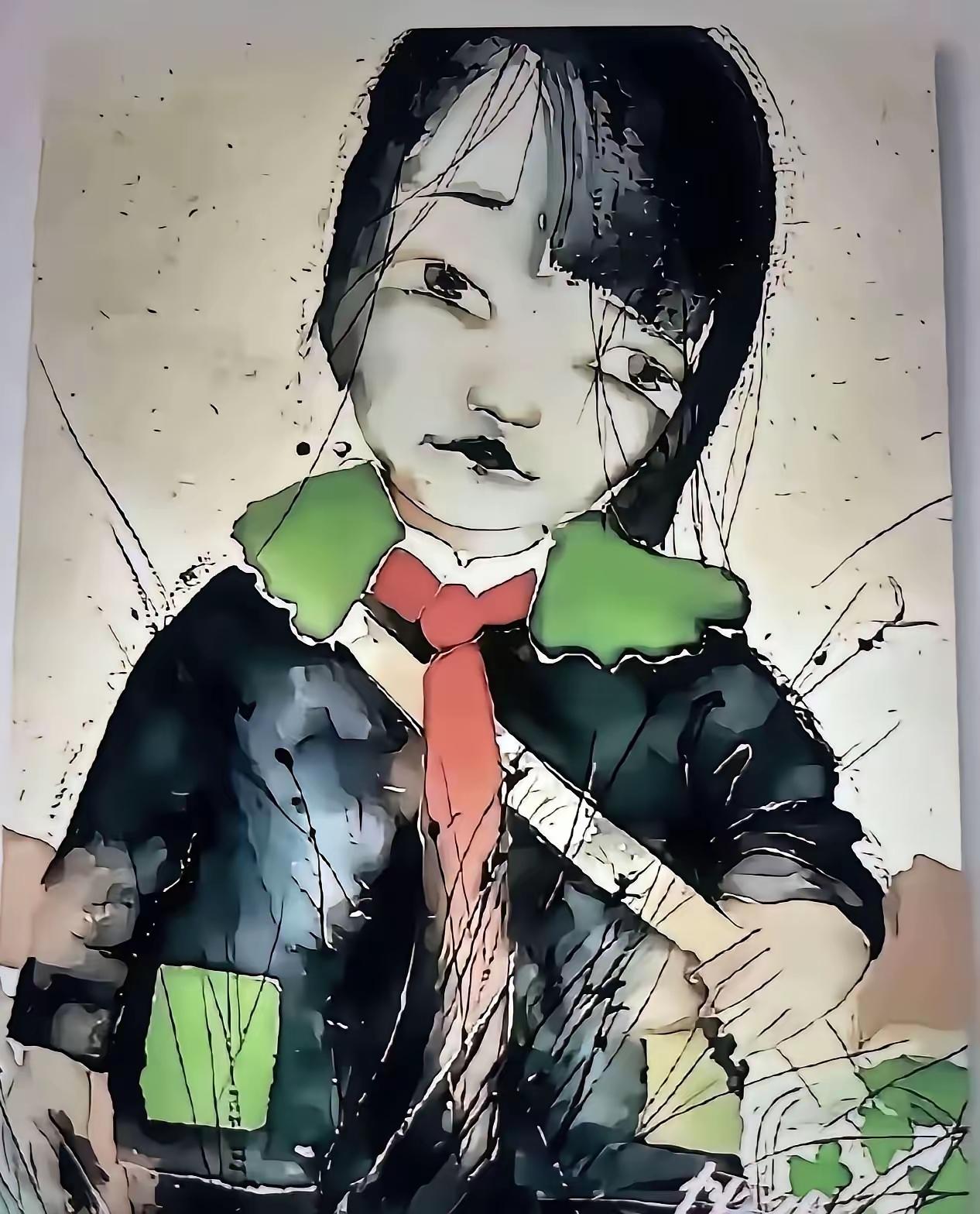 得多么心灵扭曲的人才能画出这样的画呢？为什么朝自己人，或者自己孩子下手呢？难道画